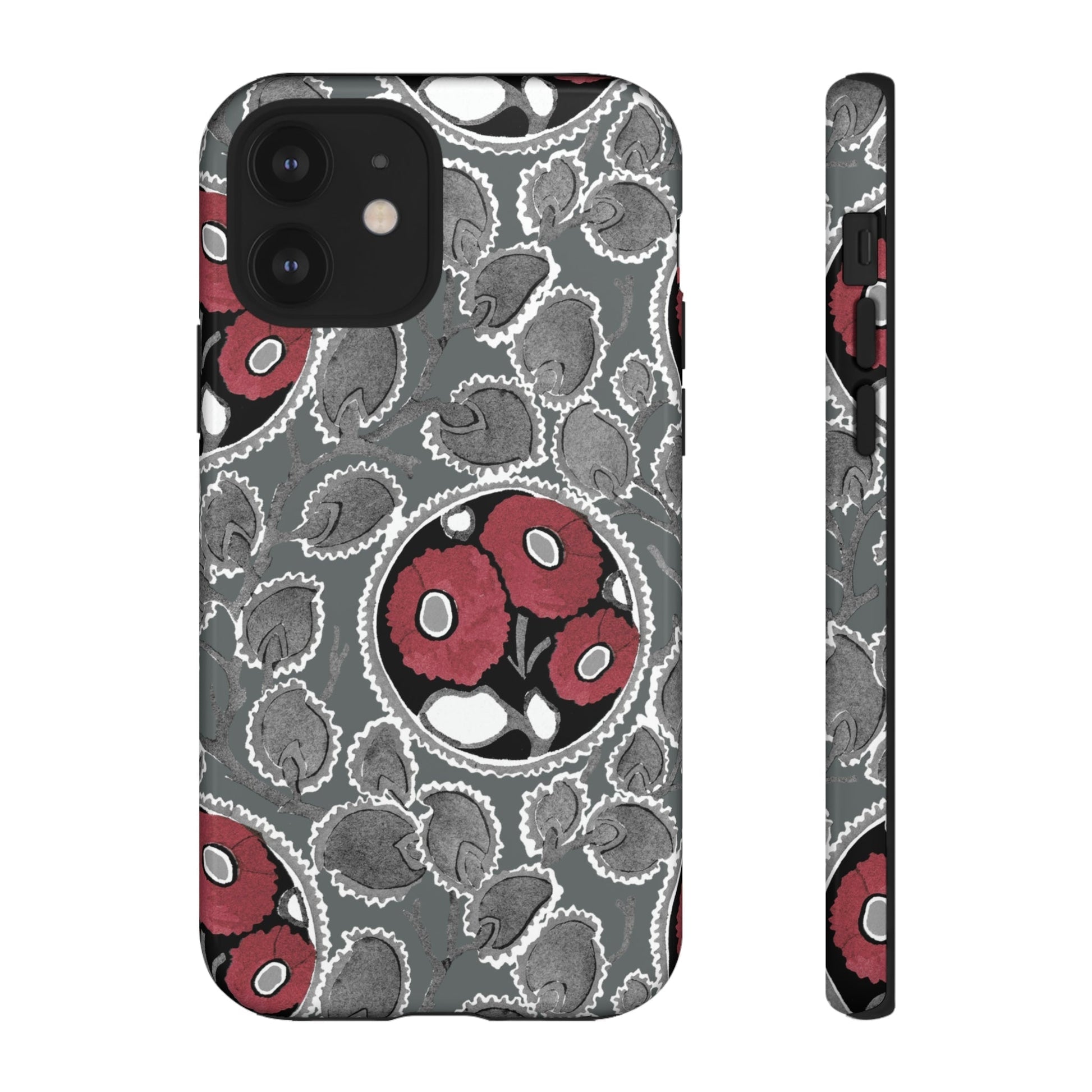 Phone Case-MOODY FLOWER | Tough-iPhone 12-Glossy-PhoneCaseBoss-Phone-Best-Phone-Cases