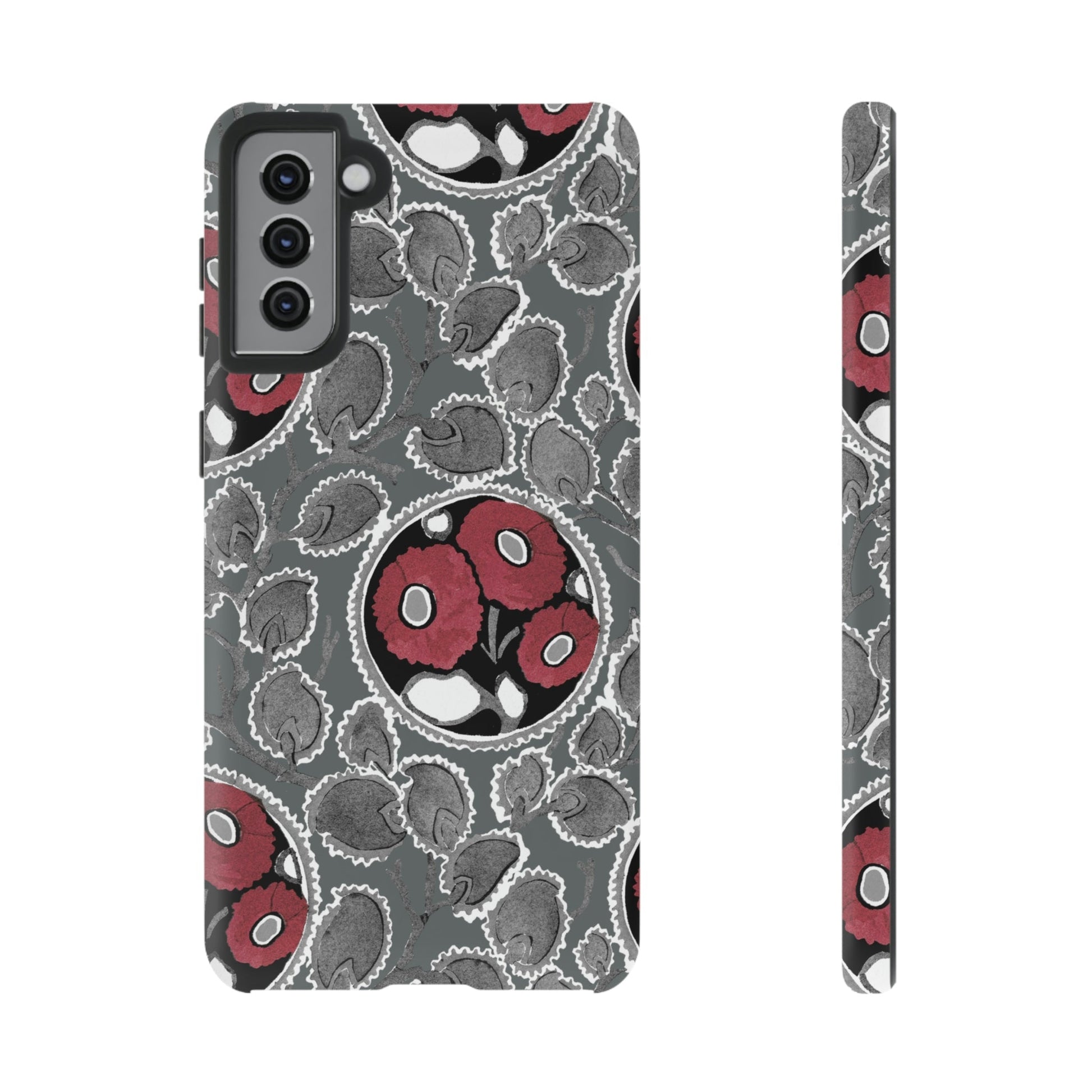 Phone Case-MOODY FLOWER | Tough-Samsung Galaxy S21 Plus-Matte-PhoneCaseBoss-Phone-Best-Phone-Cases