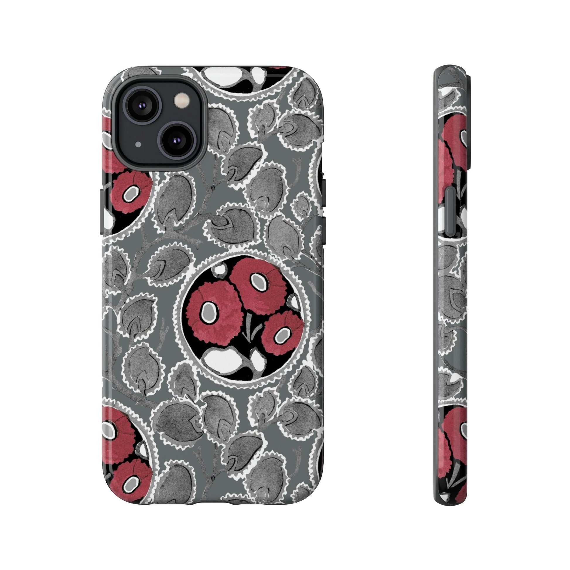 Phone Case-MOODY FLOWER | Tough-iPhone 14 Plus-Glossy-PhoneCaseBoss-Phone-Best-Phone-Cases