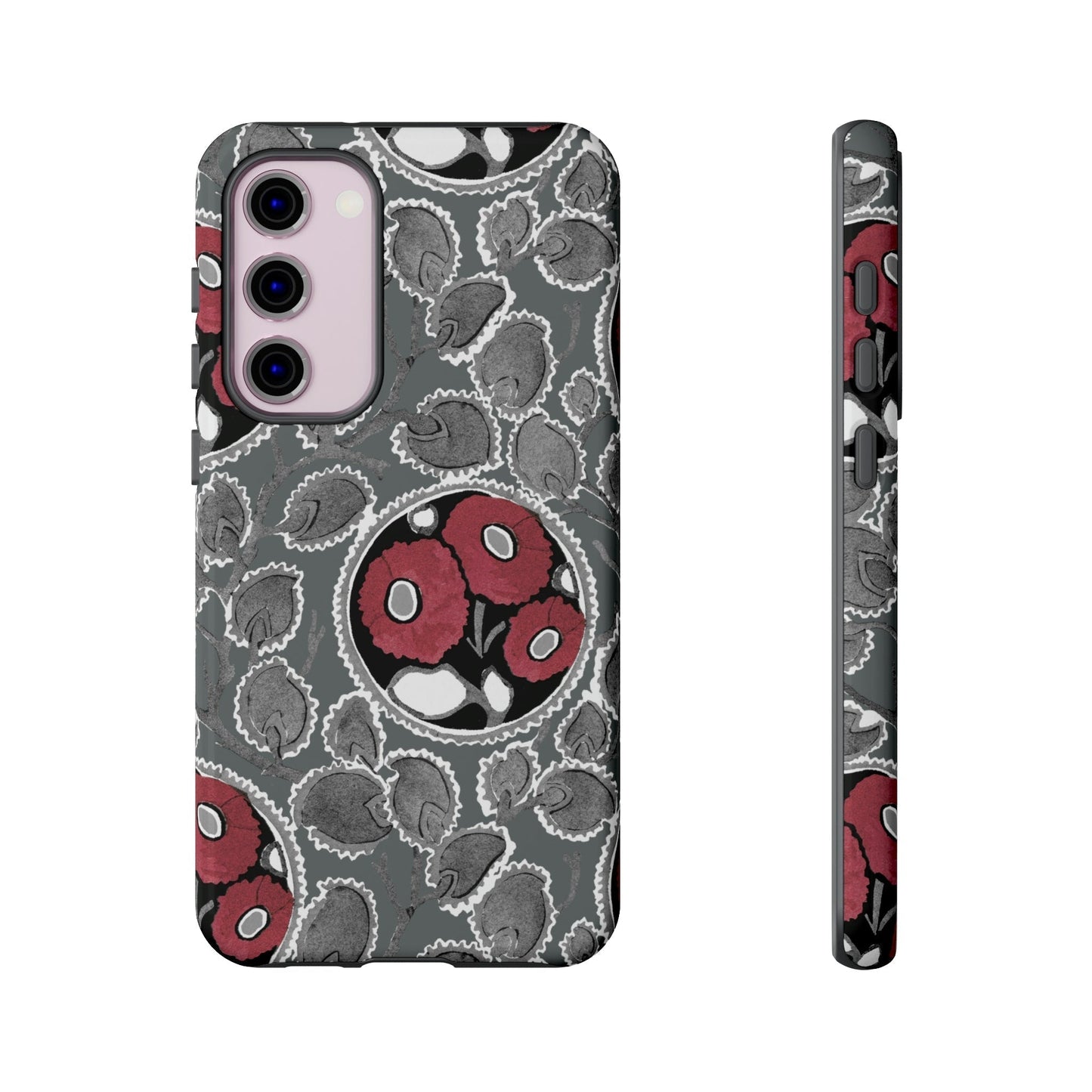 Phone Case-MOODY FLOWER | Tough-Samsung Galaxy S23 Plus-Glossy-PhoneCaseBoss-Phone-Best-Phone-Cases