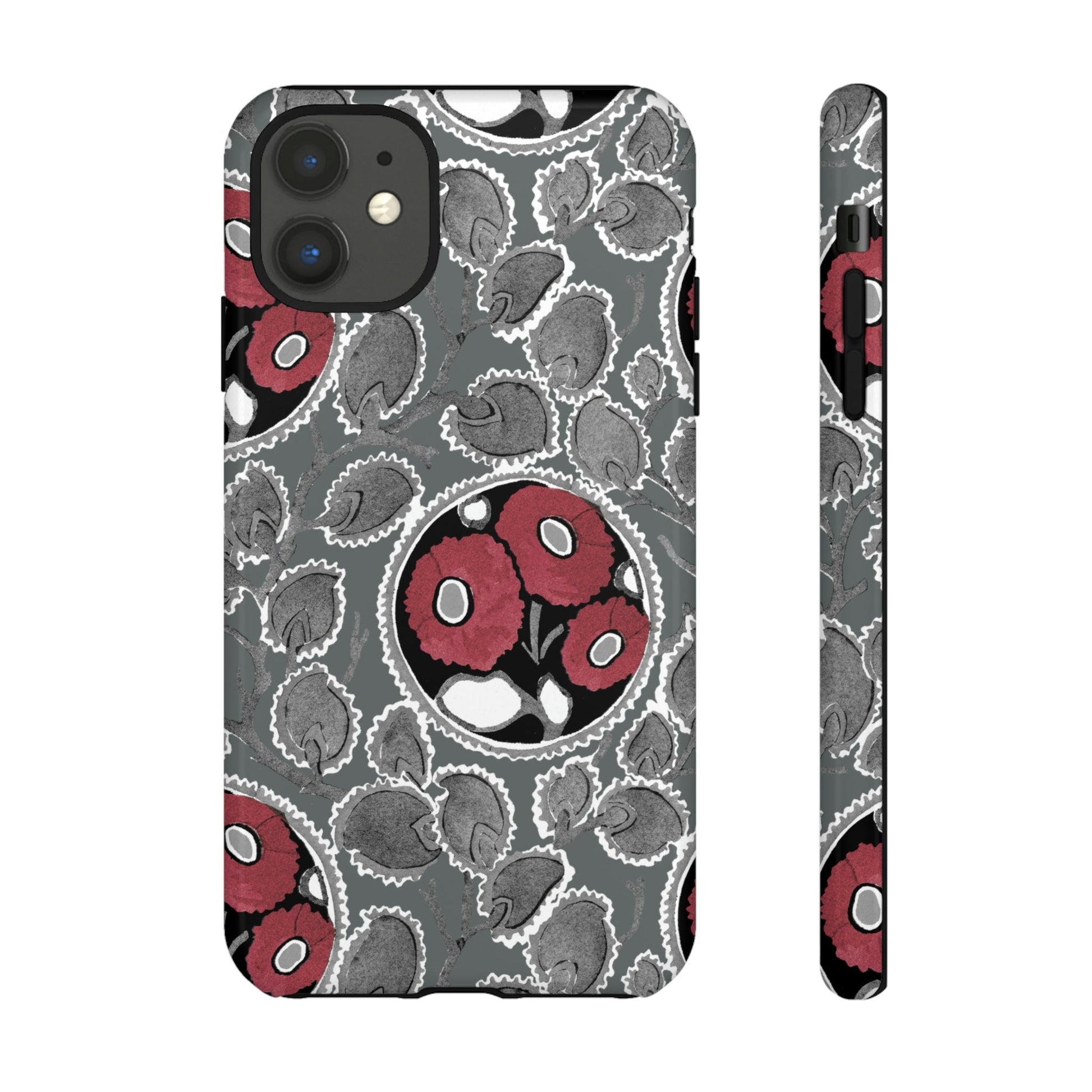 Phone Case-MOODY FLOWER | Tough-iPhone 11-Glossy-PhoneCaseBoss-Phone-Best-Phone-Cases