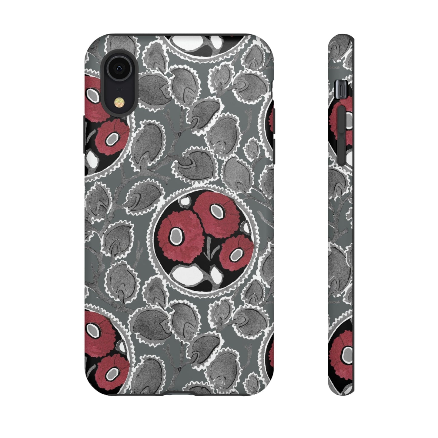 Phone Case-MOODY FLOWER | Tough-iPhone XR-Matte-PhoneCaseBoss-Phone-Best-Phone-Cases