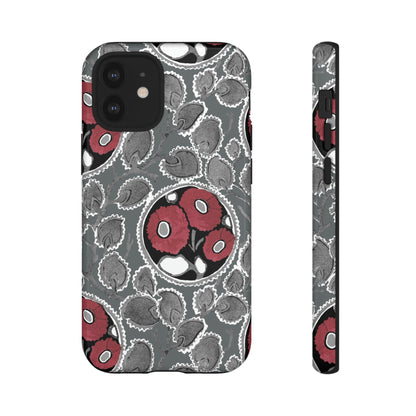 Phone Case-MOODY FLOWER | Tough-iPhone 12 Mini-Glossy-PhoneCaseBoss-Phone-Best-Phone-Cases