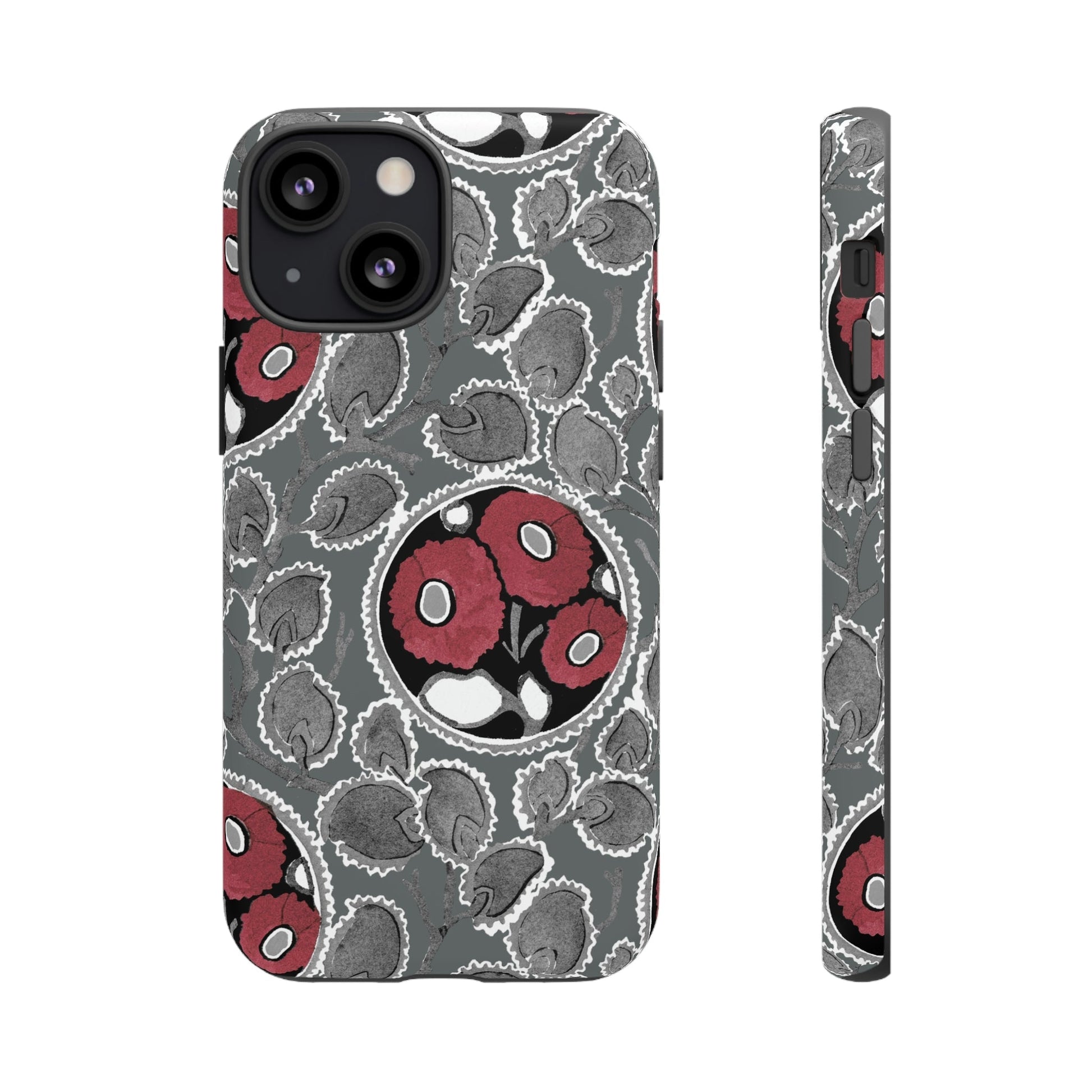 Phone Case-MOODY FLOWER | Tough-iPhone 13 Mini-Matte-PhoneCaseBoss-Phone-Best-Phone-Cases