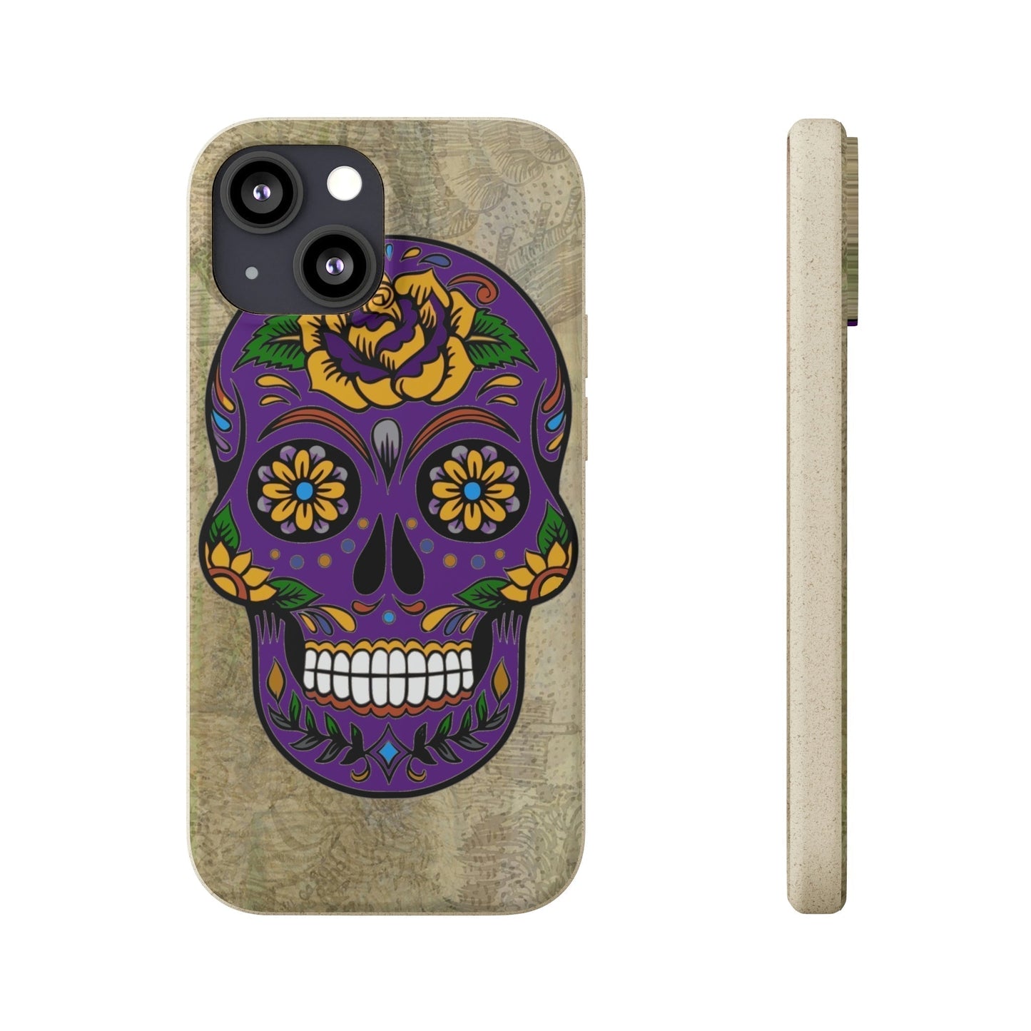 Biodegradeable iPhone Case Earth Friendly Android Phone Case-MUERTOS | Biocase-iPhone 13 Mini with gift packaging-PhoneCaseBoss-Phone-Best-Phone-Cases