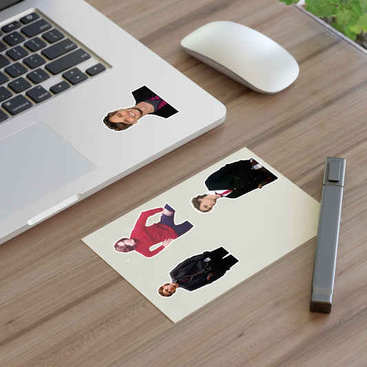 Matthew Gray Gubler (MGG) Sticker Sheets-Paper products-Printify-6" × 4"-White-Die-Cut-Fall Picks, Home & Living, Home Decor, Magnets & Stickers, Stationery, Stickers-PhoneCaseBoss.com