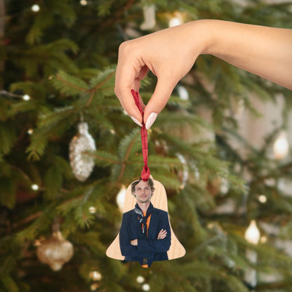 Matthew Gray Gubler Wooden Bell Ornaments-Home Decor-Printify-Bell-One Size-Accessories, Art & Wall Decor, Christmas, Decor, Home & Living, Magnets, Ornaments, Seasonal Decorations, Valentine's Day promotion, Wooden-PhoneCaseBoss.com