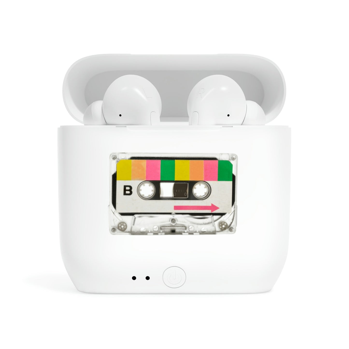 "Mixtape" Wireless Earbuds-Accessories-Best Phone Case Brands-Accessories, Ear Buds, Earbuds, iPhone, More, Phone accessory, Sublimation, Tech Accessories | White,One size,,7098551042141-Mixtape-Wireless-Earbuds-Accessories-Accessories-Ear-Buds-Earbuds-iPhone-More-Phone-accessory-Sublimation-Tech-Accessories-White-One-size-Best-Online-Gift-Shop-3, PhoneCaseBoss | Image-position:3-SKU:[sku}, Barcode: