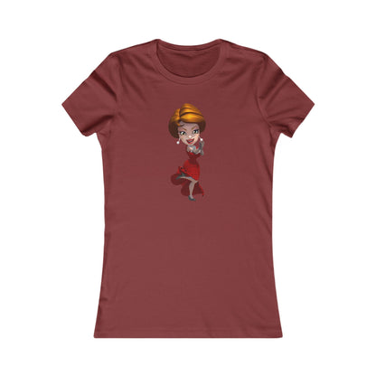 MyVegas Red Dress - Women's Favorite Tee-T-Shirt-Printify-2XL-Cardinal-Crew neck, DTG, Slim fit, T-shirts, Women's Clothing-PhoneCaseBoss.com