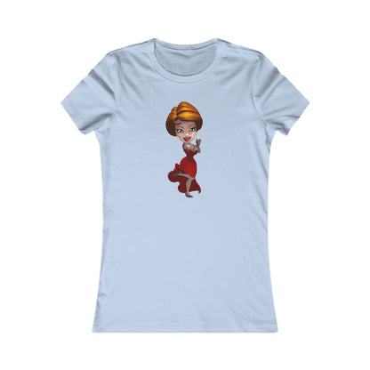 MyVegas Red Dress - Women's Favorite Tee-T-Shirt-Printify-S-Baby Blue-Crew neck, DTG, Slim fit, T-shirts, Women's Clothing-PhoneCaseBoss.com