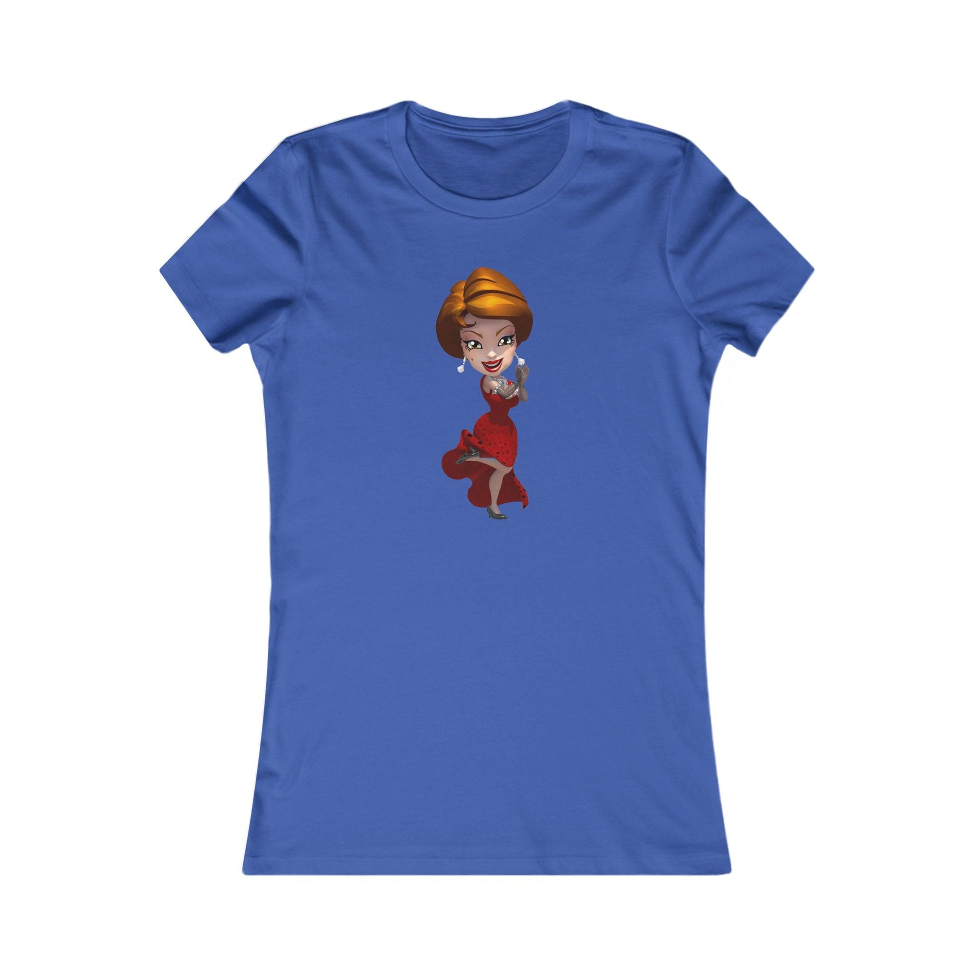 MyVegas Red Dress - Women's Favorite Tee-T-Shirt-Printify-S-True Royal-Crew neck, DTG, Slim fit, T-shirts, Women's Clothing-PhoneCaseBoss.com