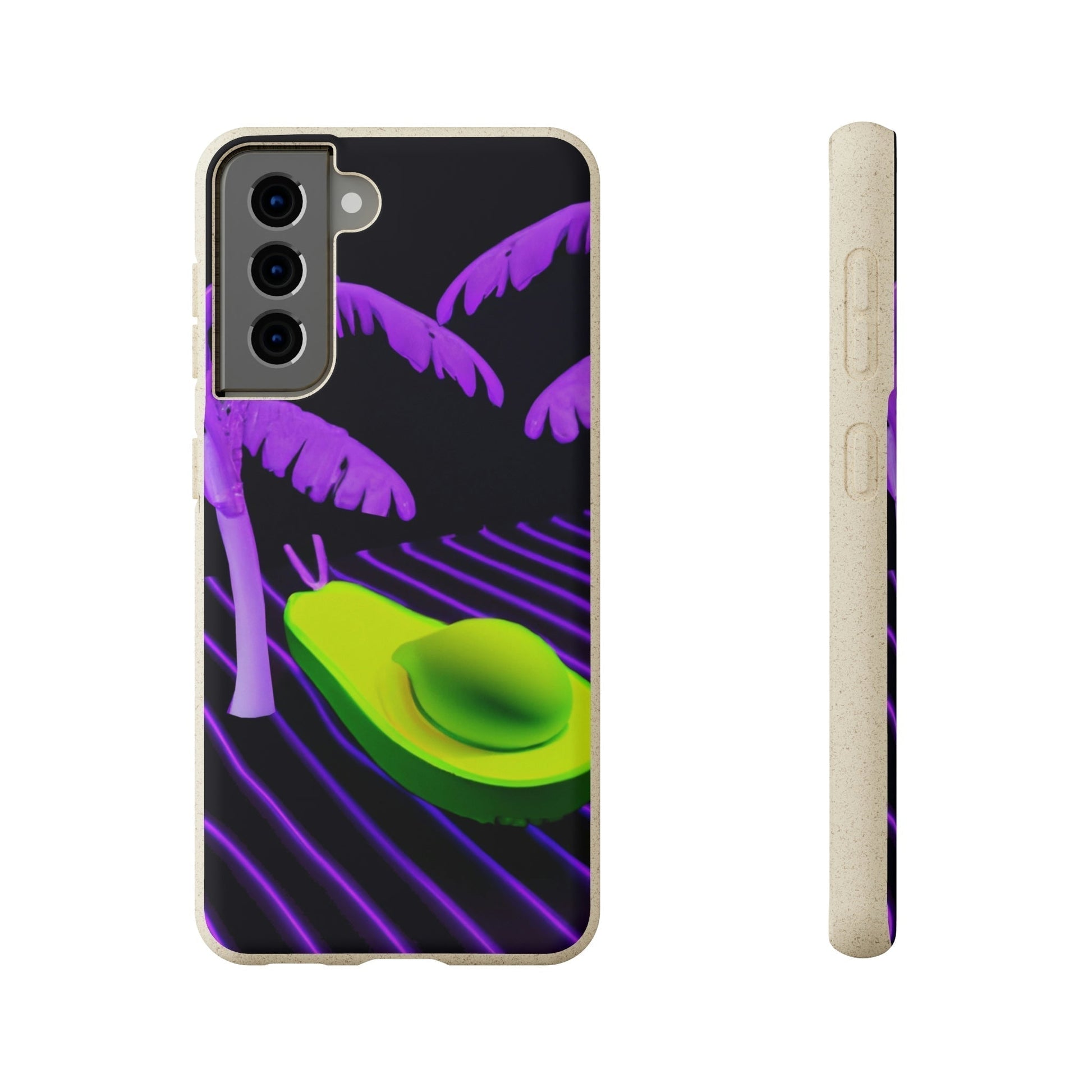 Biodegradeable iPhone Case Earth Friendly Android Phone Case-NEON AVOCADO | Biocase-Samsung Galaxy S21-PhoneCaseBoss-Phone-Best-Phone-Cases