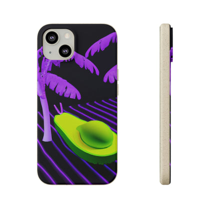 Biodegradeable iPhone Case Earth Friendly Android Phone Case-NEON AVOCADO | Biocase-iPhone 13 with gift packaging-PhoneCaseBoss-Phone-Best-Phone-Cases