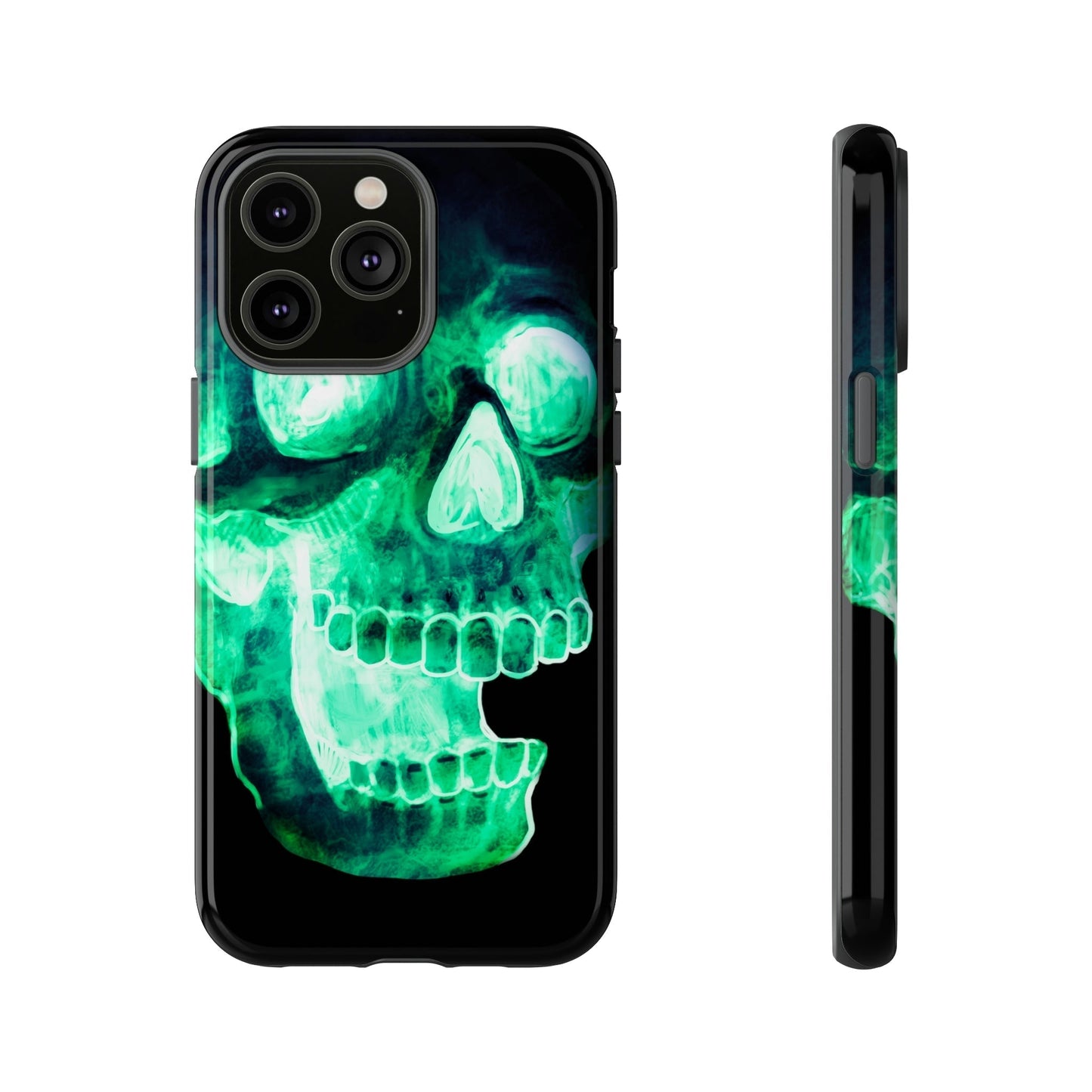 Phone Case-NEON SKULL | Tough-iPhone 14 Pro Max-Glossy-PhoneCaseBoss-Phone-Best-Phone-Cases