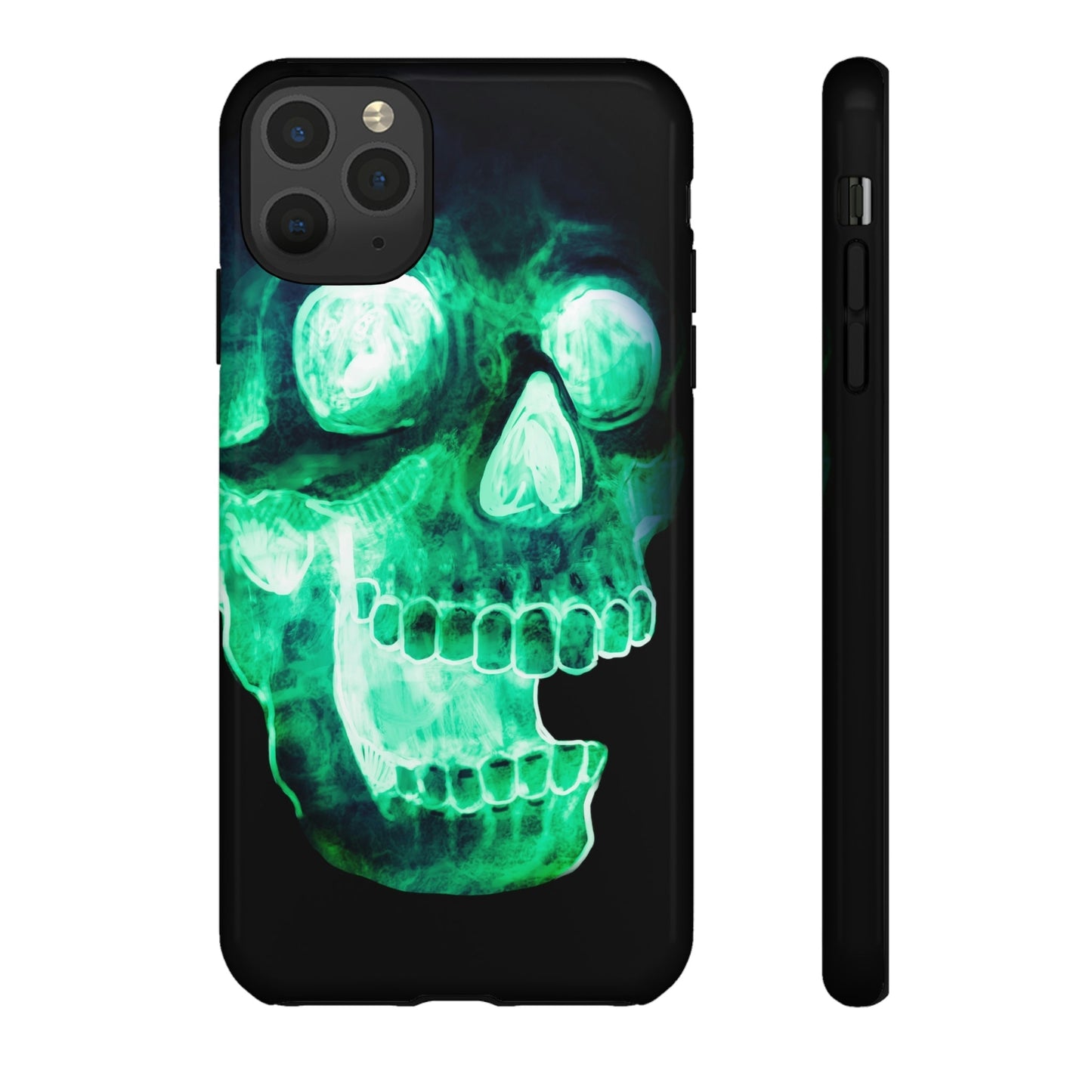 Phone Case-NEON SKULL | Tough-iPhone 11 Pro Max-Glossy-PhoneCaseBoss-Phone-Best-Phone-Cases