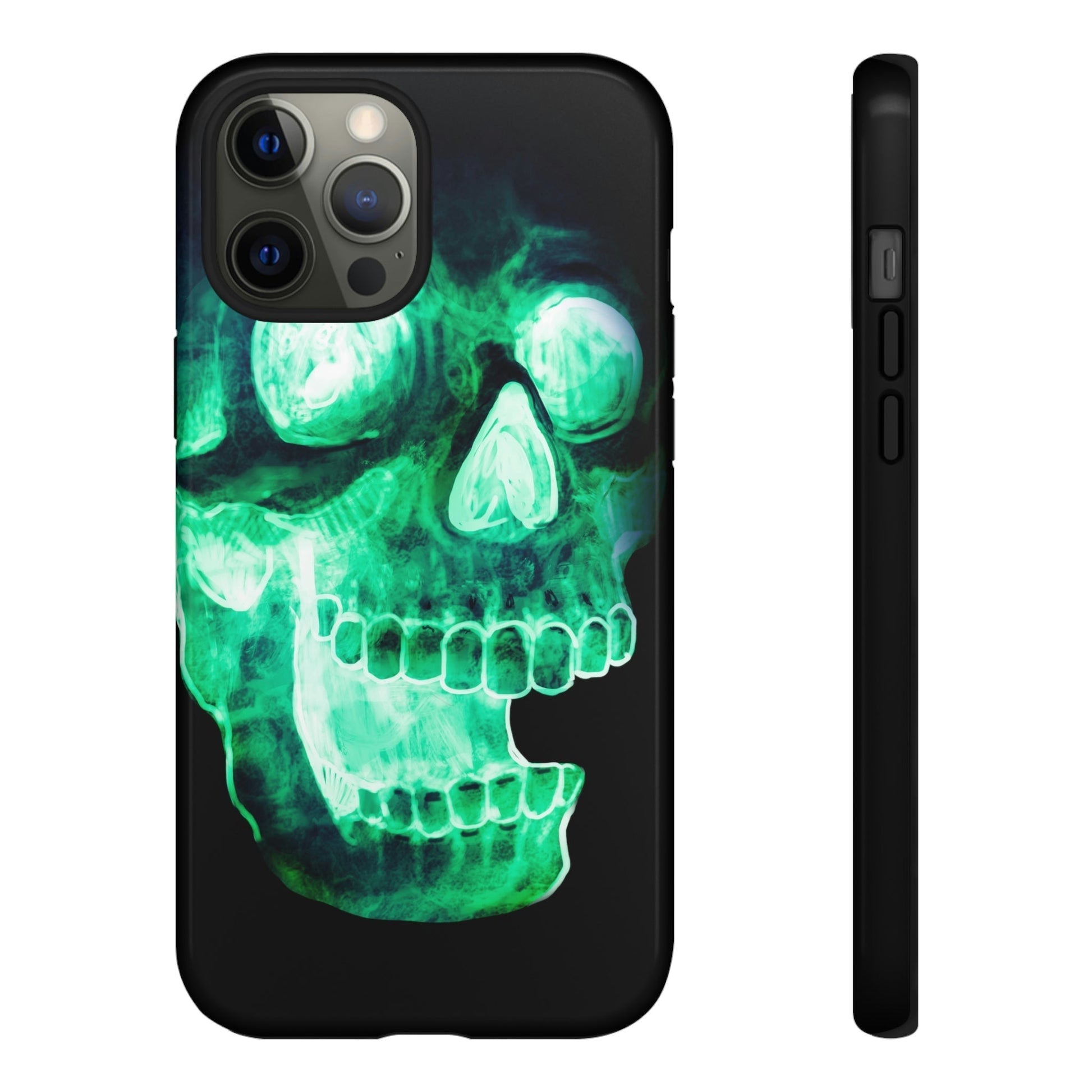 Phone Case-NEON SKULL | Tough-iPhone 12 Pro Max-Glossy-PhoneCaseBoss-Phone-Best-Phone-Cases