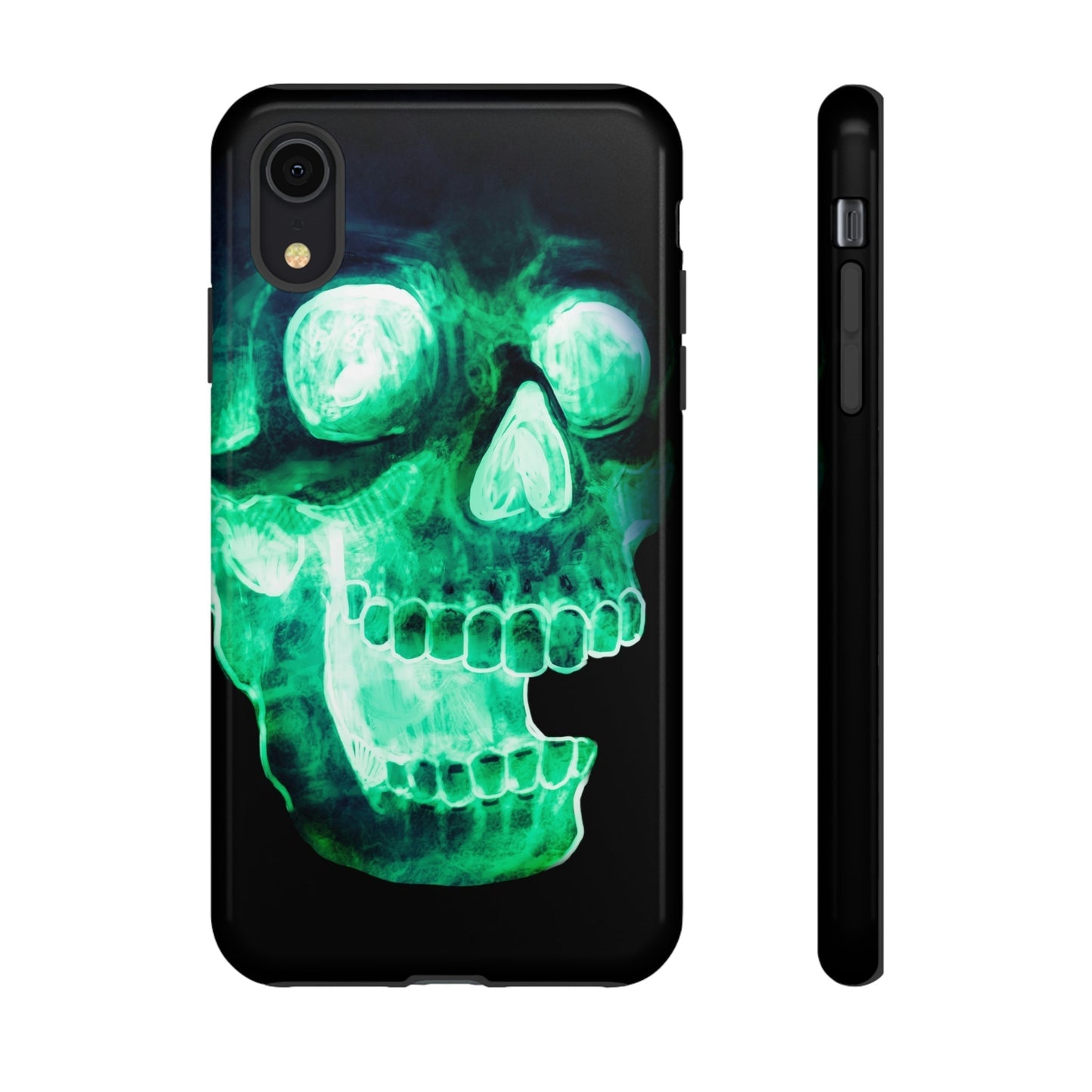 Phone Case-NEON SKULL | Tough-iPhone XR-Glossy-PhoneCaseBoss-Phone-Best-Phone-Cases