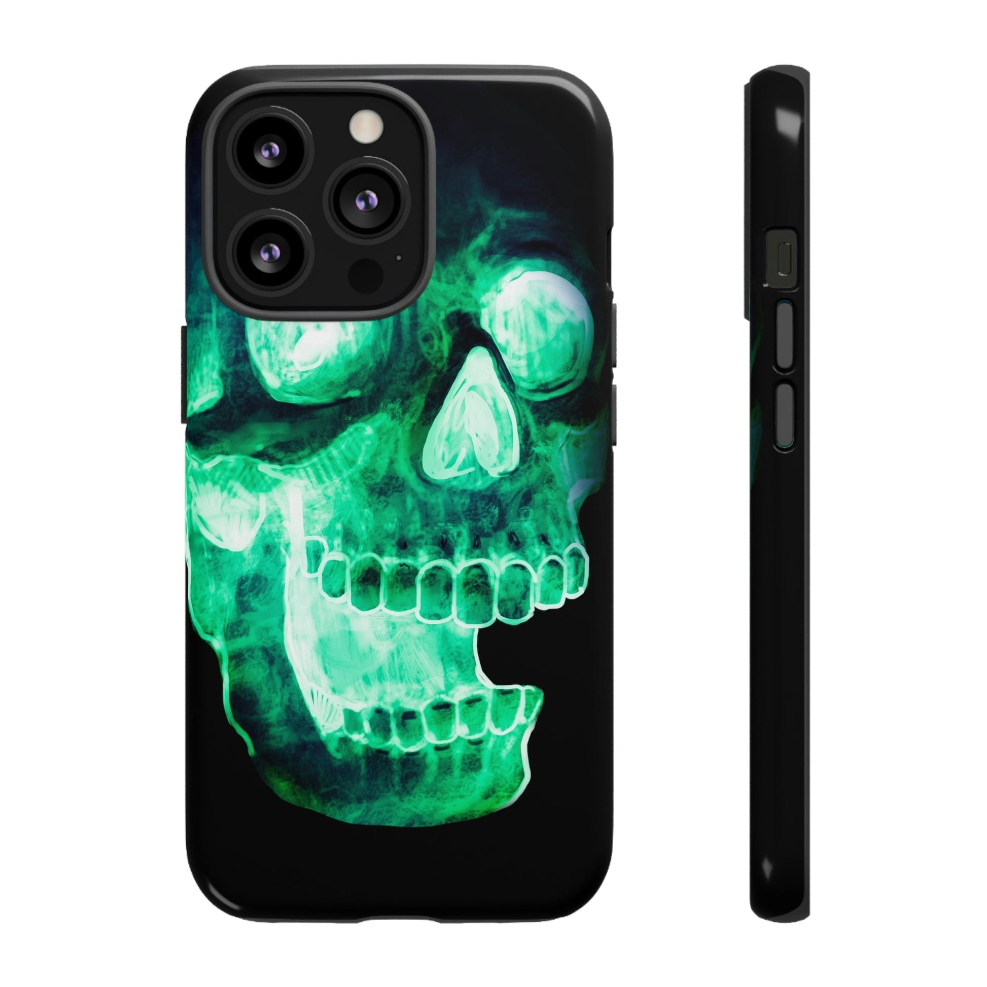 Phone Case-NEON SKULL | Tough-iPhone 13 Pro-Glossy-PhoneCaseBoss-Phone-Best-Phone-Cases