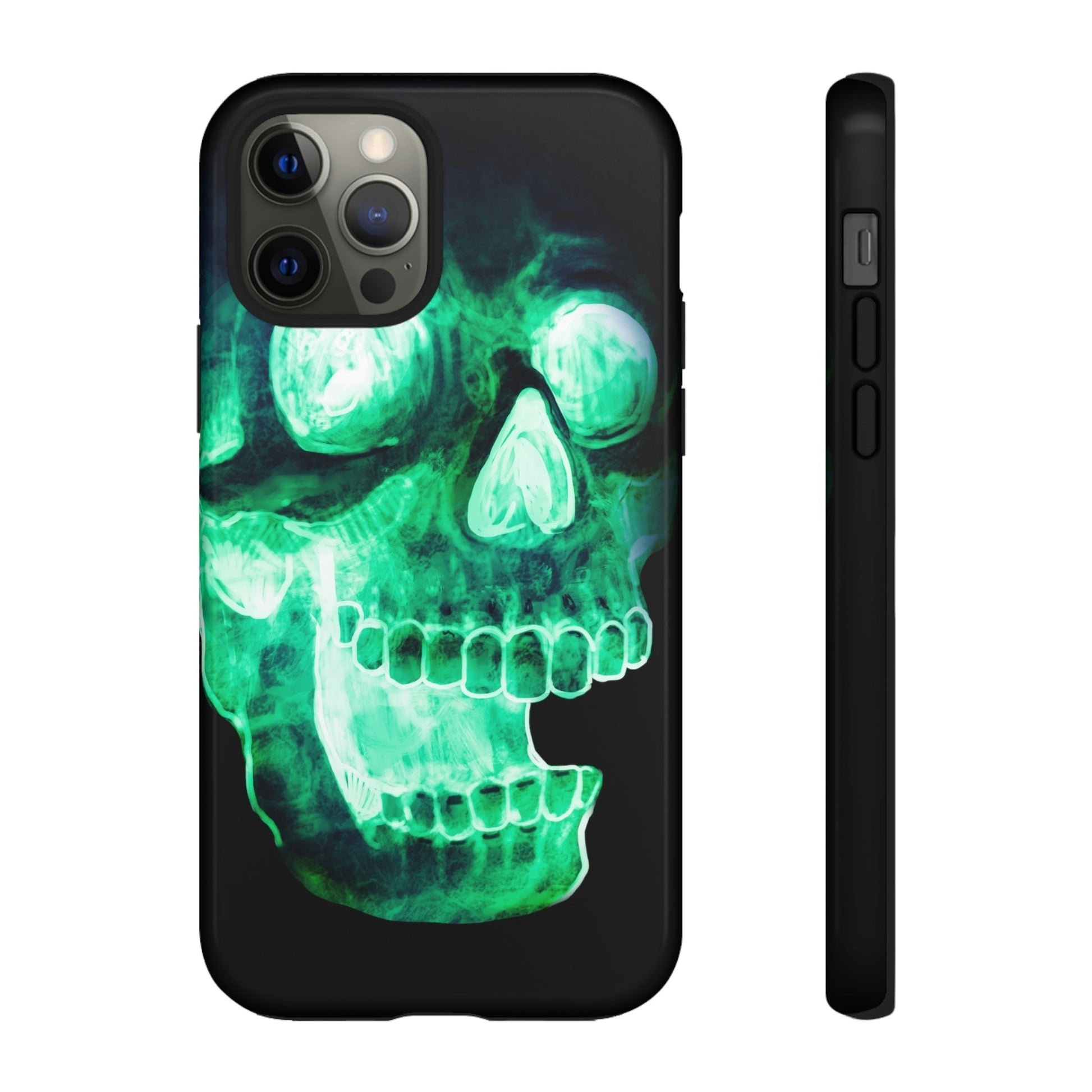 Phone Case-NEON SKULL | Tough-iPhone 12 Pro-Glossy-PhoneCaseBoss-Phone-Best-Phone-Cases