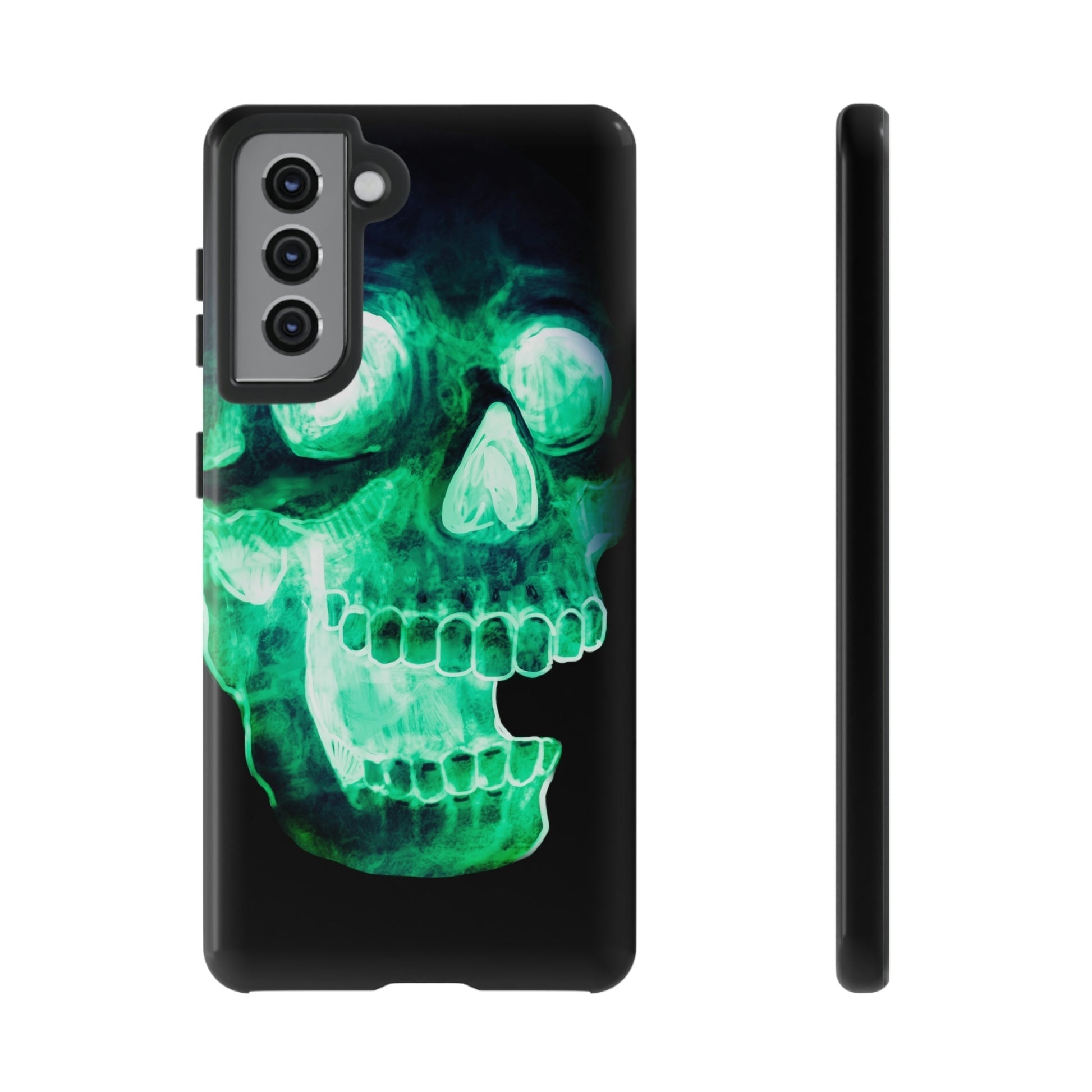 Phone Case-NEON SKULL | Tough-Samsung Galaxy S21-Glossy-PhoneCaseBoss-Phone-Best-Phone-Cases