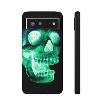 Phone Case-NEON SKULL | Tough-Google Pixel 6-Glossy-PhoneCaseBoss-Phone-Best-Phone-Cases