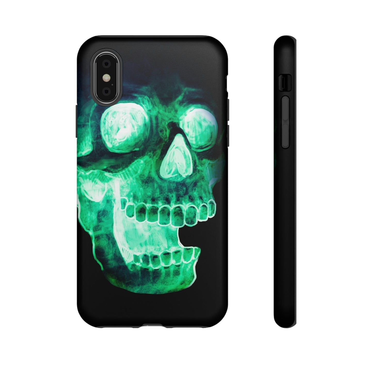 Phone Case-NEON SKULL | Tough-iPhone XS-Matte-PhoneCaseBoss-Phone-Best-Phone-Cases