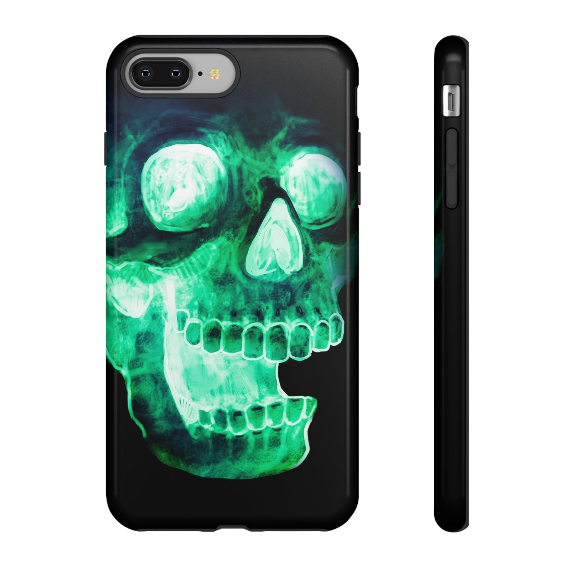 Phone Case-NEON SKULL | Tough-iPhone 8 Plus-Glossy-PhoneCaseBoss-Phone-Best-Phone-Cases