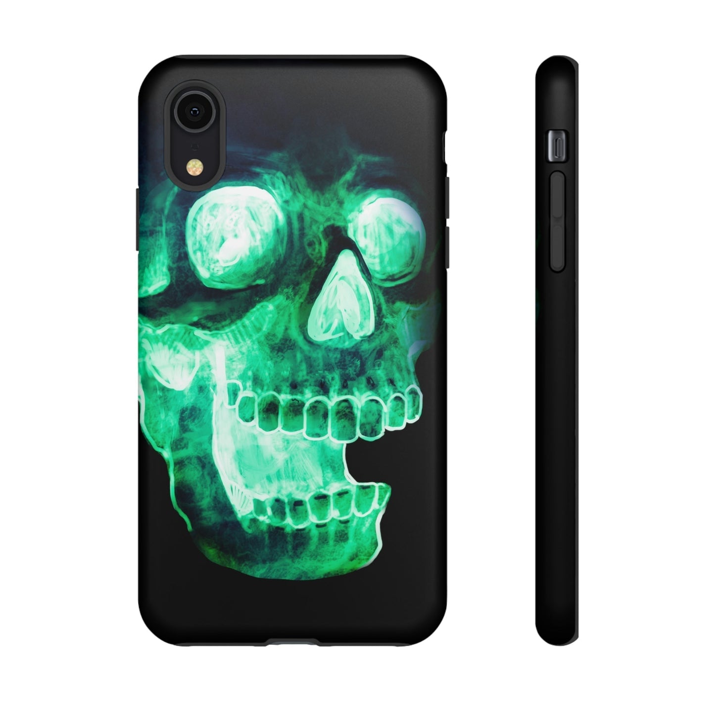 Phone Case-NEON SKULL | Tough-iPhone XR-Matte-PhoneCaseBoss-Phone-Best-Phone-Cases