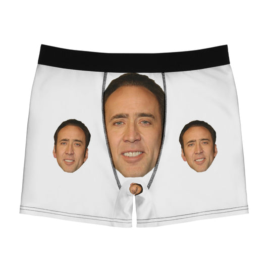 Nick Cage Men's Boxer Briefs-All Over Prints-Printify-XS-Black stitching-Accessories, Underwear-PhoneCaseBoss.com