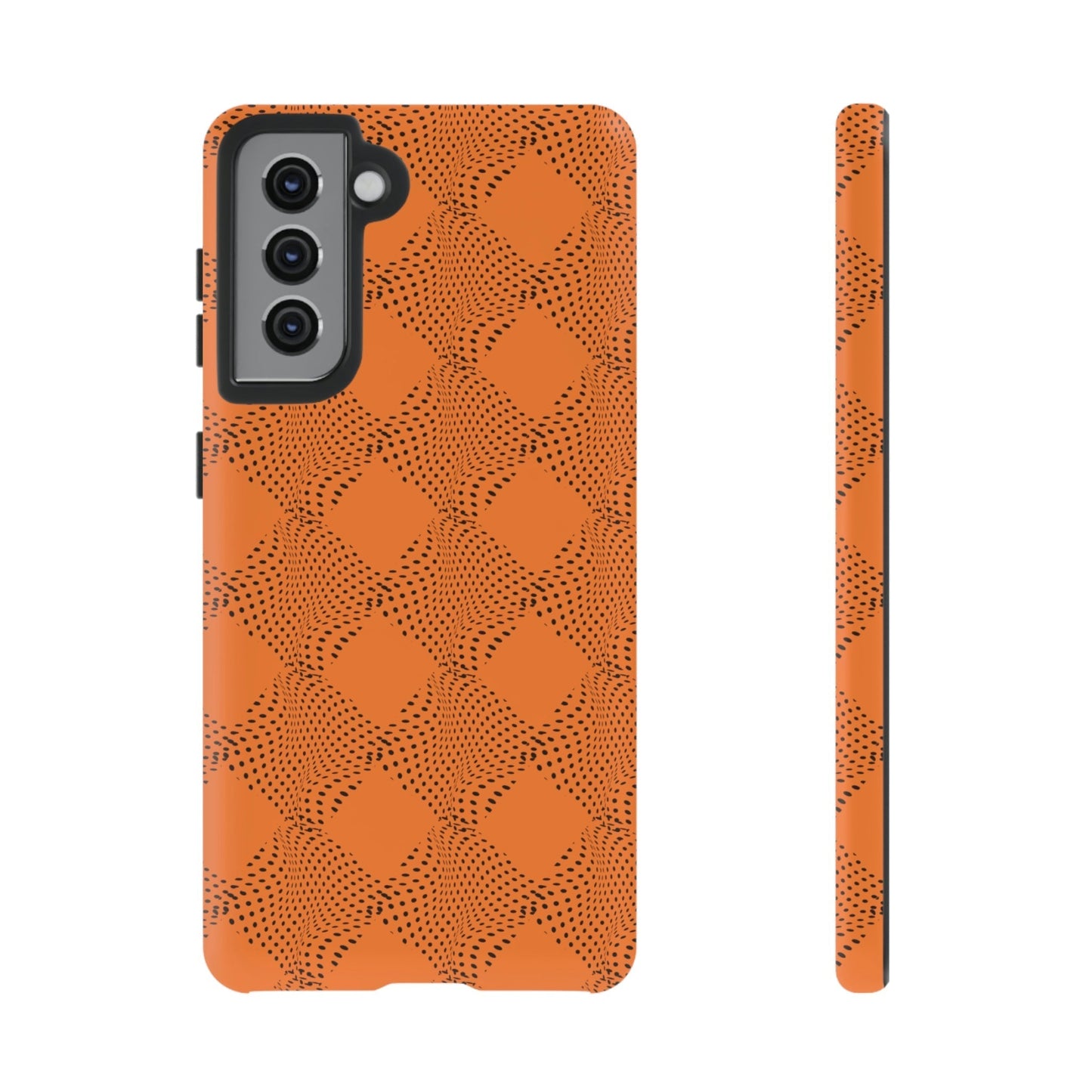 Phone Case-ORANGE CURVE | Tough-Samsung Galaxy S21-Matte-PhoneCaseBoss-Phone-Best-Phone-Cases