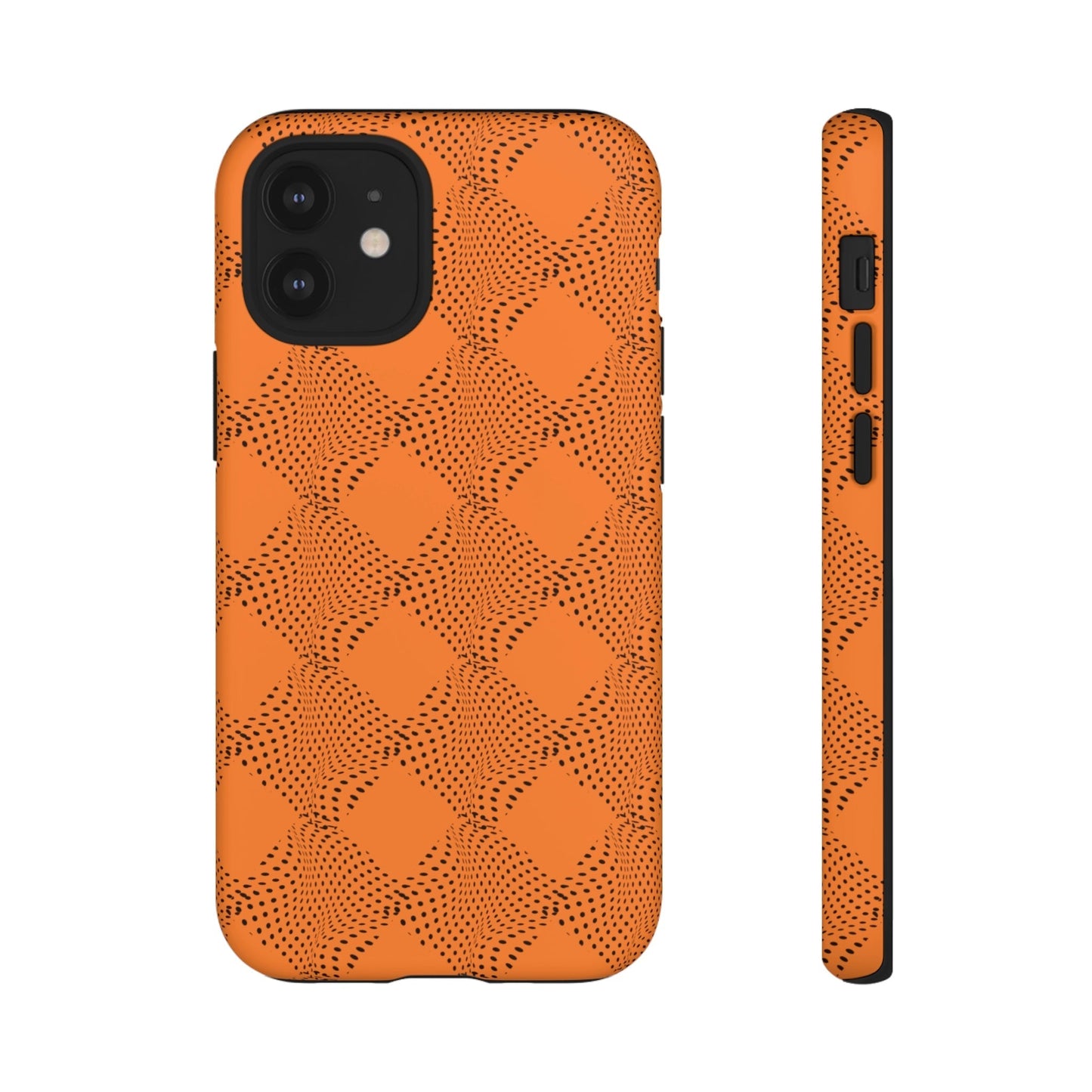 Phone Case-ORANGE CURVE | Tough-iPhone 12 Mini-Matte-PhoneCaseBoss-Phone-Best-Phone-Cases