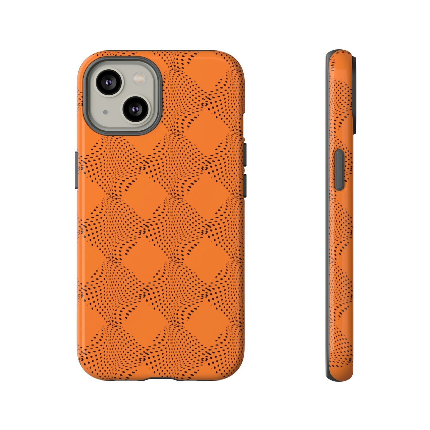 Phone Case-ORANGE CURVE | Tough-iPhone 14-Glossy-PhoneCaseBoss-Phone-Best-Phone-Cases