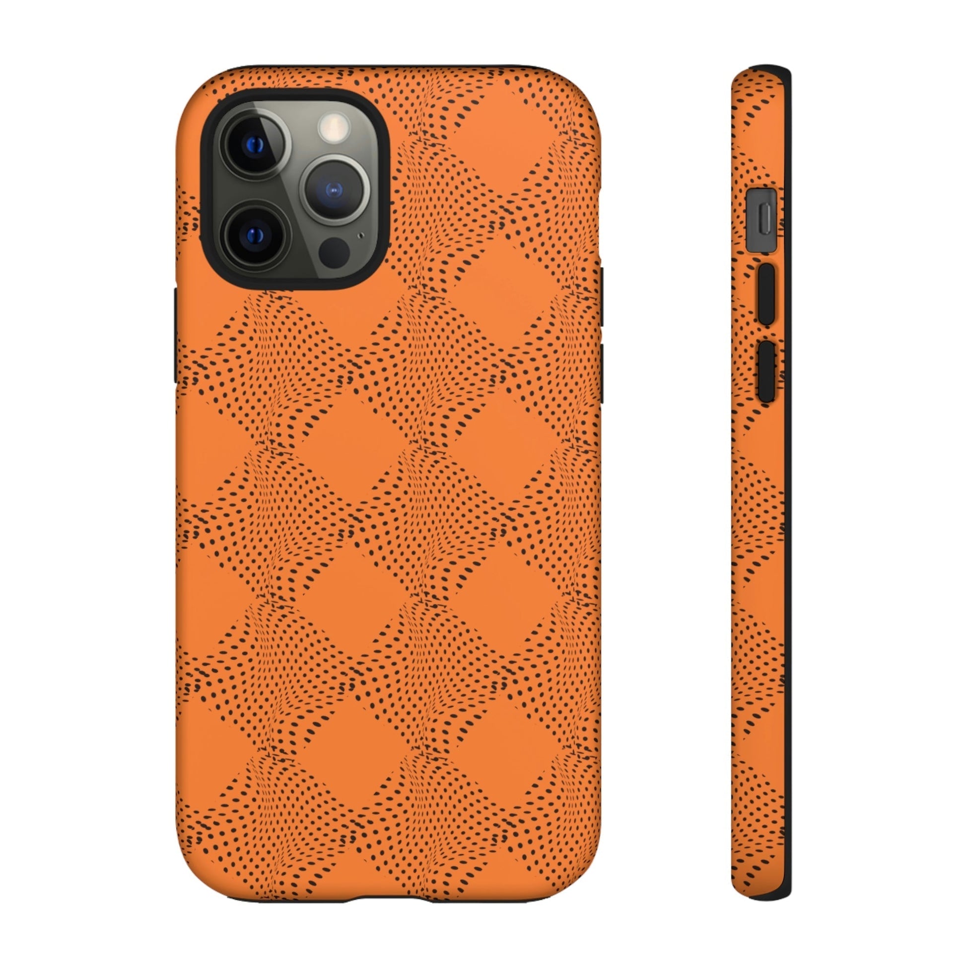 Phone Case-ORANGE CURVE | Tough-iPhone 12 Pro-Matte-PhoneCaseBoss-Phone-Best-Phone-Cases