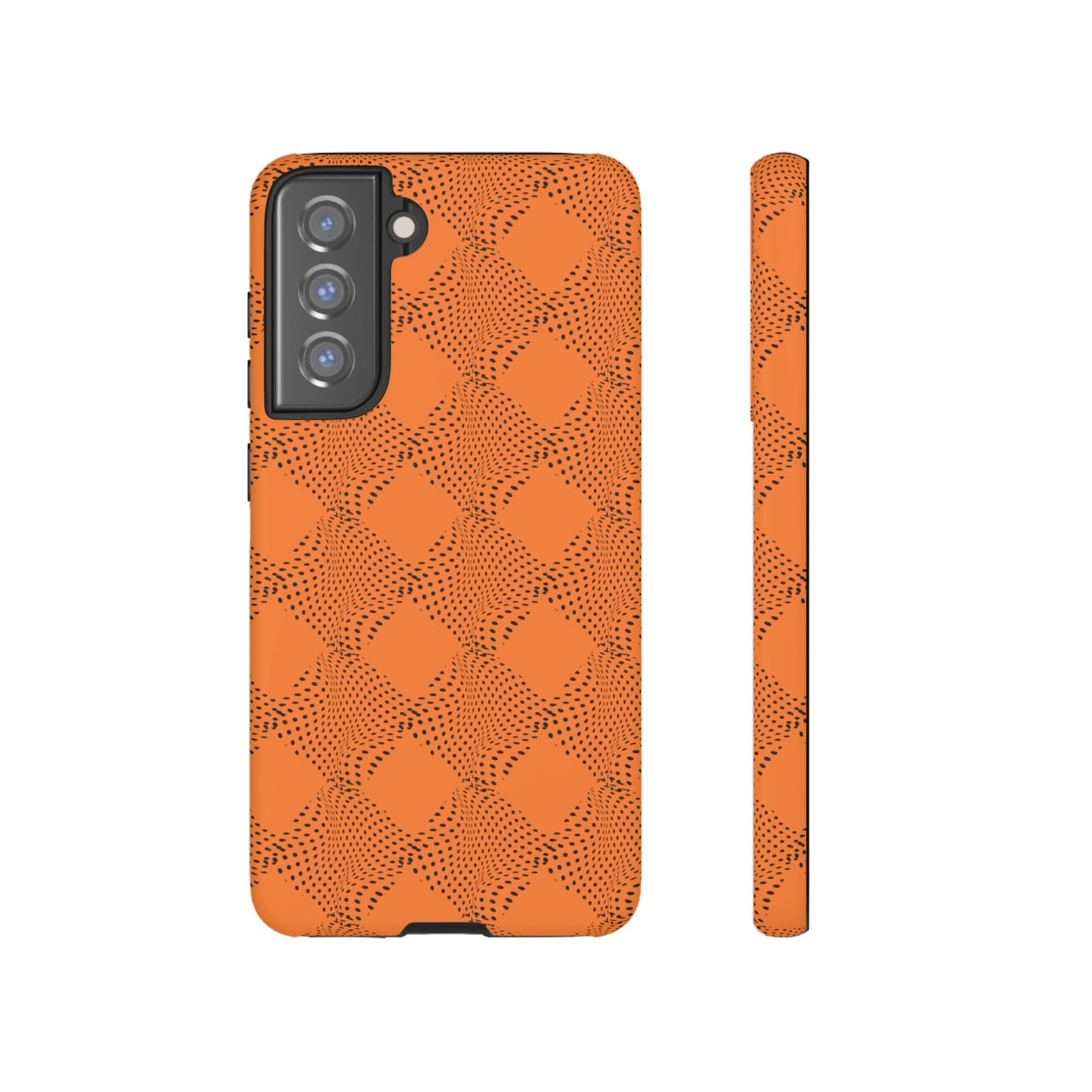 Phone Case-ORANGE CURVE | Tough-Samsung Galaxy S21 FE-Matte-PhoneCaseBoss-Phone-Best-Phone-Cases