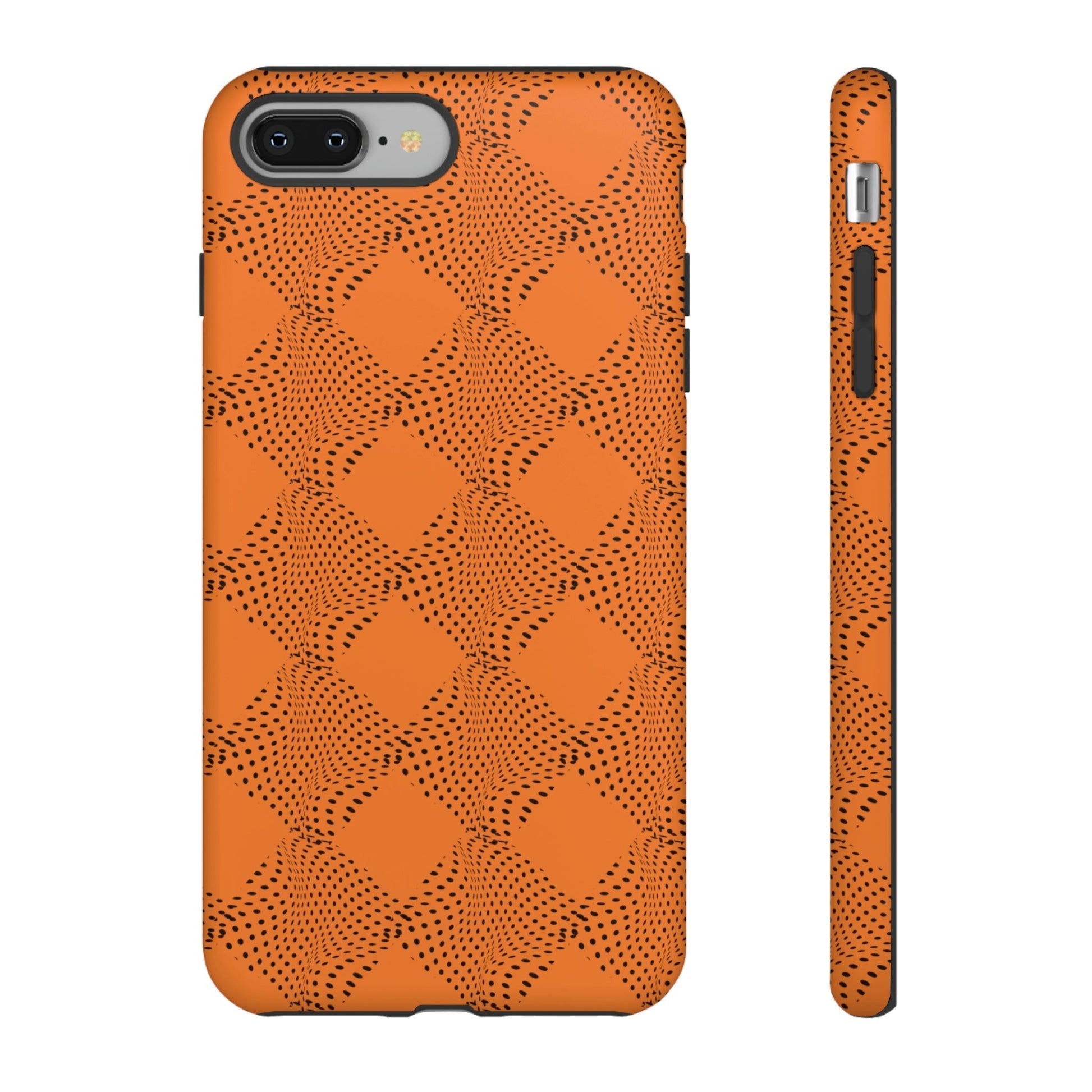 Phone Case-ORANGE CURVE | Tough-iPhone 8 Plus-Matte-PhoneCaseBoss-Phone-Best-Phone-Cases