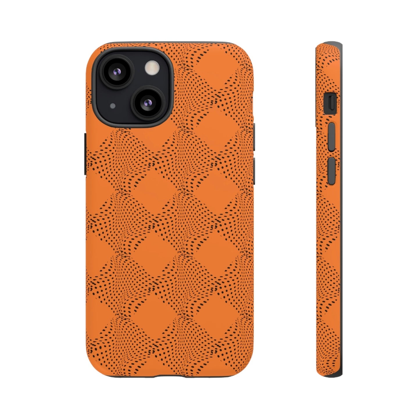 Phone Case-ORANGE CURVE | Tough-iPhone 13 Mini-Matte-PhoneCaseBoss-Phone-Best-Phone-Cases