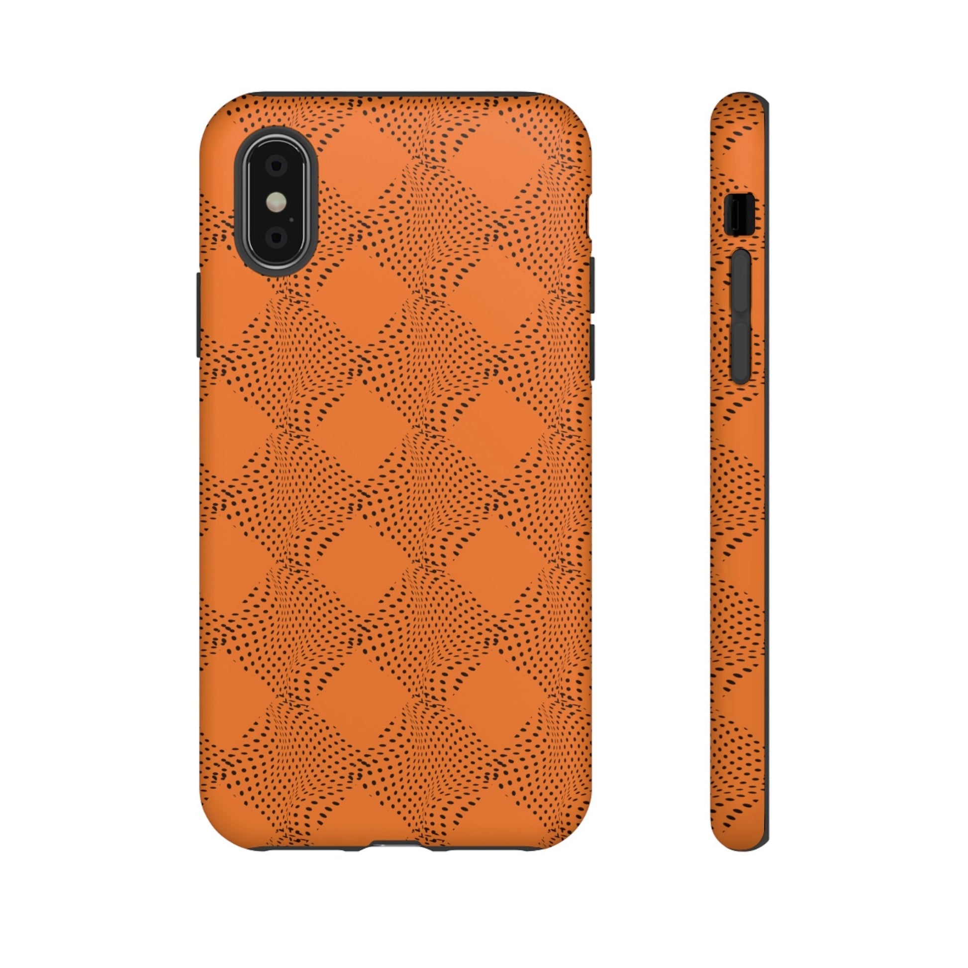 Phone Case-ORANGE CURVE | Tough-iPhone X-Matte-PhoneCaseBoss-Phone-Best-Phone-Cases