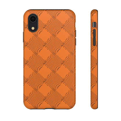 Phone Case-ORANGE CURVE | Tough-iPhone XR-Glossy-PhoneCaseBoss-Phone-Best-Phone-Cases