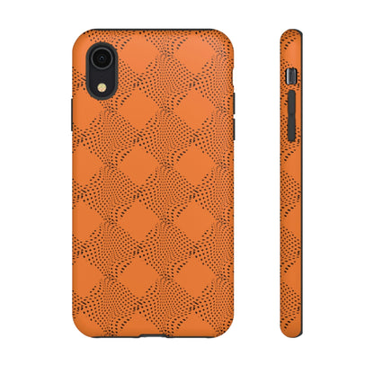 Phone Case-ORANGE CURVE | Tough-iPhone XR-Matte-PhoneCaseBoss-Phone-Best-Phone-Cases