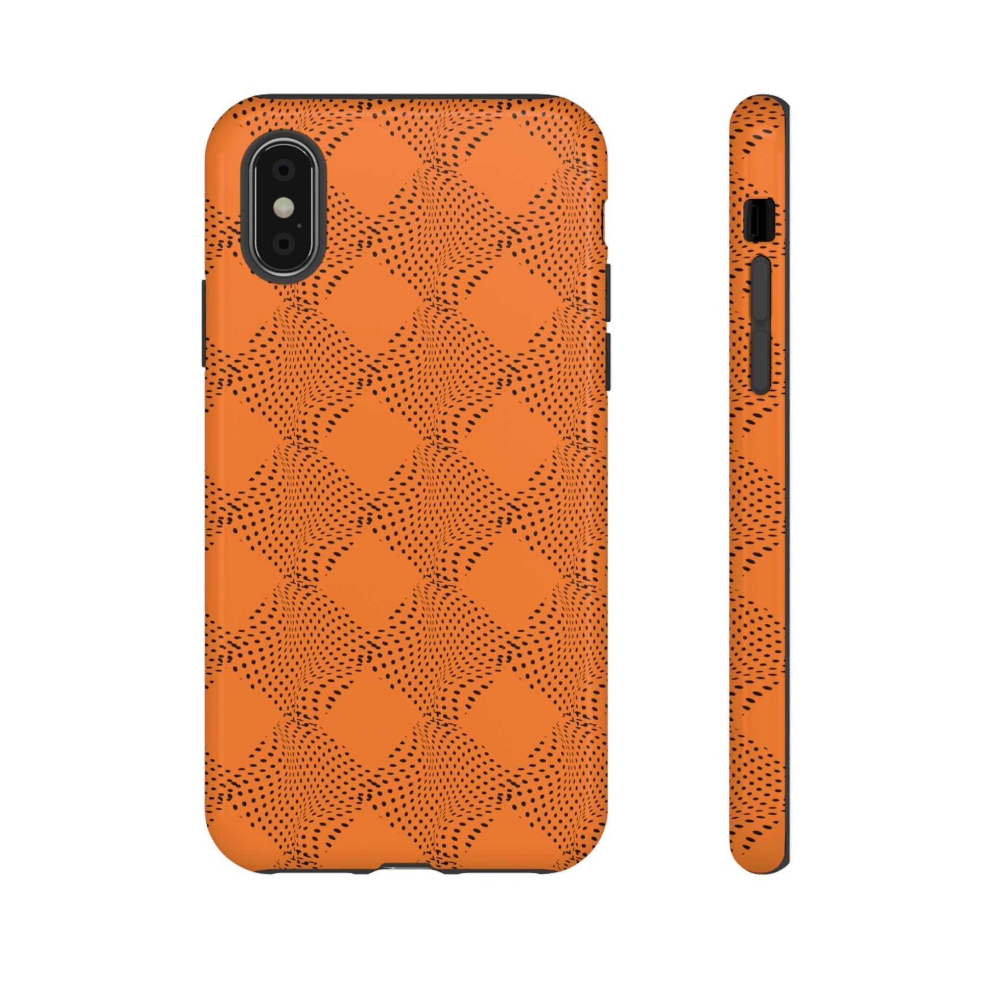 Phone Case-ORANGE CURVE | Tough-iPhone X-Glossy-PhoneCaseBoss-Phone-Best-Phone-Cases