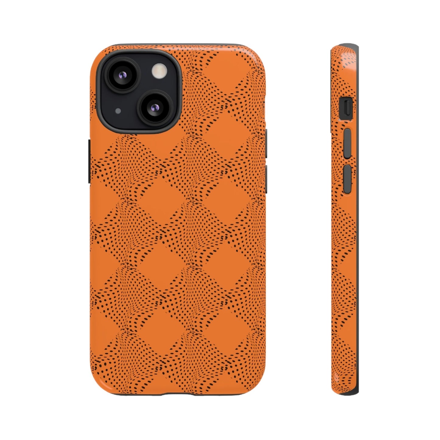 Phone Case-ORANGE CURVE | Tough-iPhone 13 Mini-Glossy-PhoneCaseBoss-Phone-Best-Phone-Cases