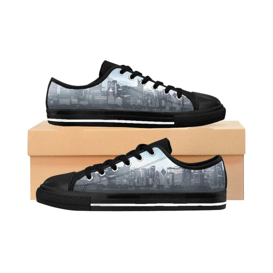 One Chicago Men's Sneakers-Shoes-Printify-US 8-Black sole-All Over Print, Men's Clothing, Shoes-PhoneCaseBoss.com