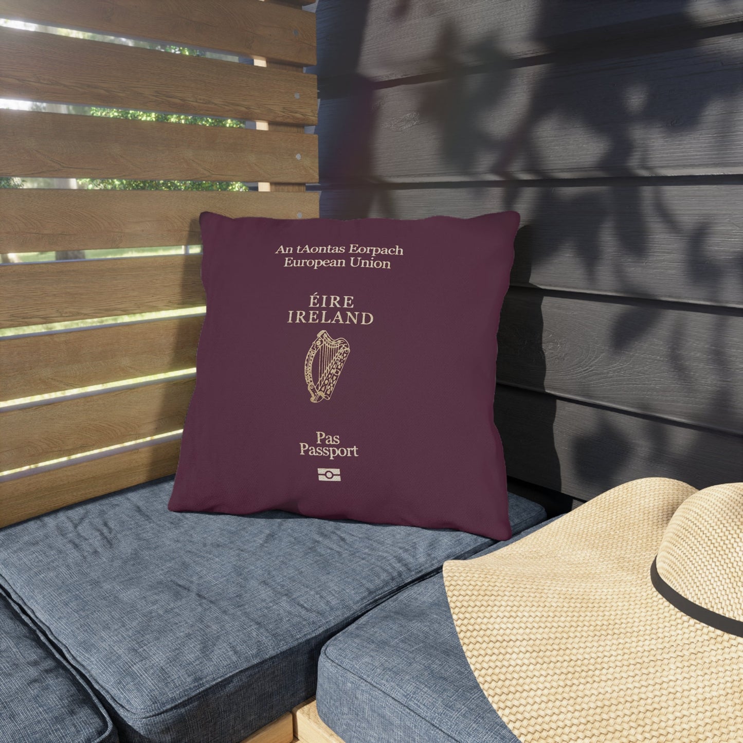 Outdoor Pillows - Irish Passport-themed Square 16 in x 16 in Pillows-Home Decor-Printify-All Over Print, AOP, Home & Living, More, Outdoor, Pillows & Covers, Sublimation, The Whole Nother | 16" × 16",,,7219333300317-Outdoor-Pillows-Irish-Passport-themed-Square-16-in-x-16-in-Pillows-Home-Decor-All-Over-Print-AOP-Home-Living-More-Outdoor-Pillows-Covers-Sublimation-The-Whole-Nother-16-x-16-Best-Onli_25cf456c-4134-4189-9f55-a789dda7a9c5, PhoneCaseBoss | Image-position:3-SKU:[sku}, Barcode: