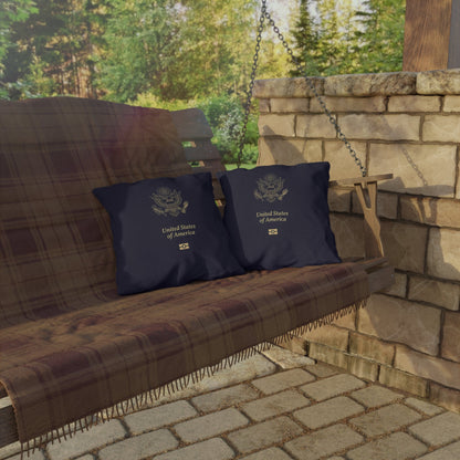 Outdoor Pillows - U.S. Passport-themed Square 16 in x 16 in Pillows-Home Decor-Printify-All Over Print, American Gifts, Home & Living, More, Outdoor, Passport, Patriotic Gifts, Pillows & Covers, Sublimation, The Whole Nother, United States, US Passport, USA | 16" × 16",,,7219318685789-Outdoor-Pillows-U_S_-Passport-themed-Square-16-in-x-16-in-Pillows-Home-Decor-All-Over-Print-American-Gifts-Home-Living-More-Outdoor-Passport-Patriotic-Gifts-Pillows-Covers-Sublimation_2ce7d23f-b4e7-4e2c-8ca7-1e8410dc1611, Phon