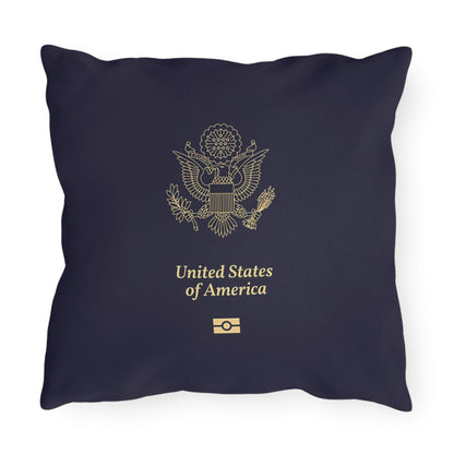 Outdoor Pillows - U.S. Passport-themed Square 16 in x 16 in Pillows-Home Decor-Printify-All Over Print, American Gifts, Home & Living, More, Outdoor, Passport, Patriotic Gifts, Pillows & Covers, Sublimation, The Whole Nother, United States, US Passport, USA | 16" × 16",,,7219318685789-Outdoor-Pillows-U_S_-Passport-themed-Square-16-in-x-16-in-Pillows-Home-Decor-All-Over-Print-American-Gifts-Home-Living-More-Outdoor-Passport-Patriotic-Gifts-Pillows-Covers-Sublimation_d588da0d-285e-4bca-bc50-0d6f805f7ccf, Phon