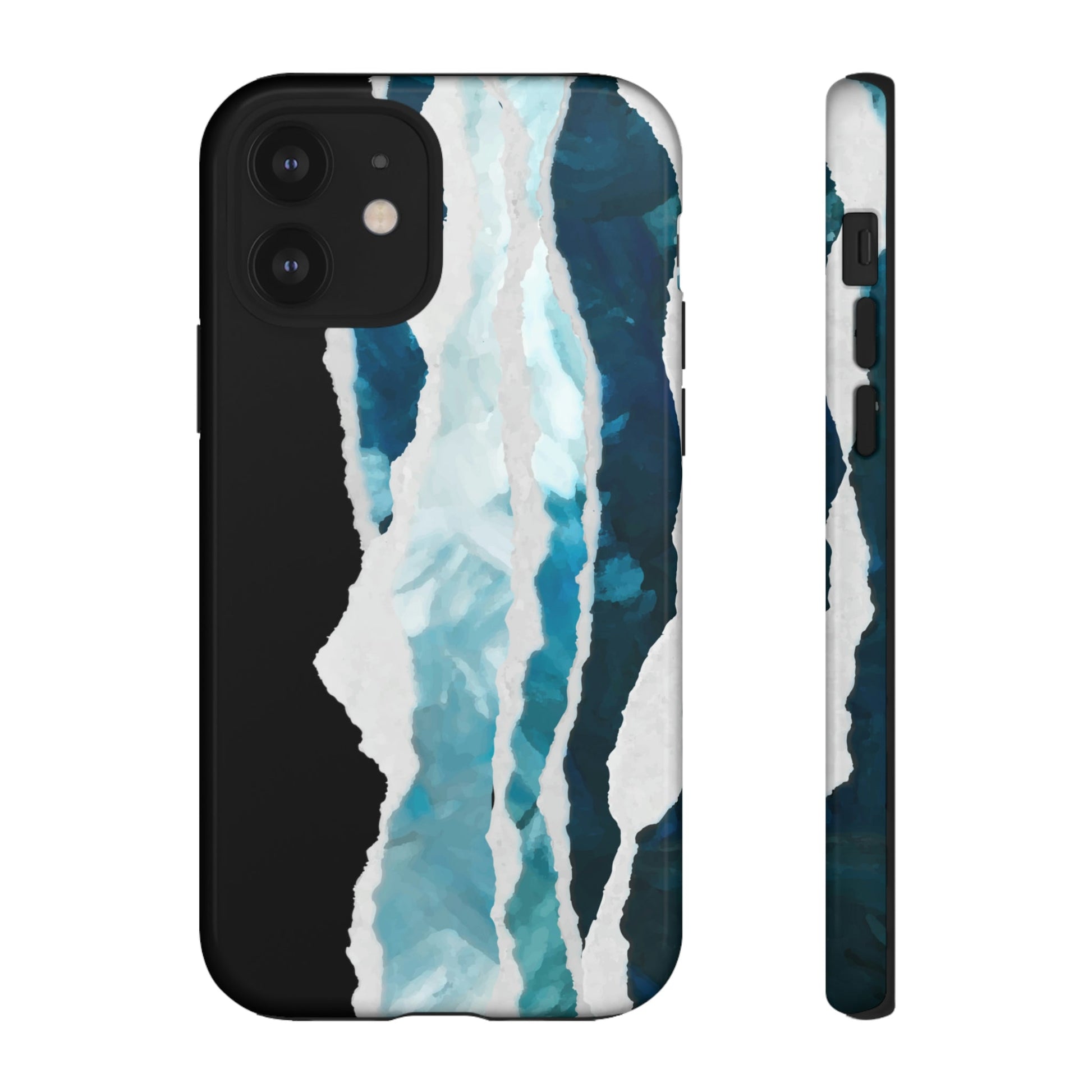 Phone Case-PAINTED WAVES | Tough-iPhone 12-Glossy-PhoneCaseBoss-Phone-Best-Phone-Cases