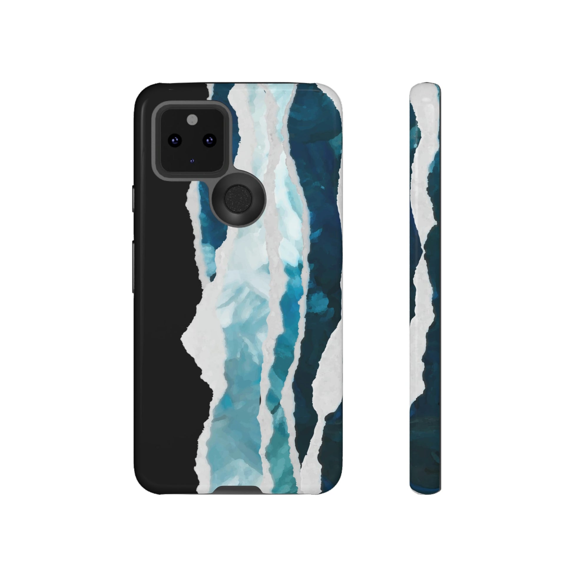 Phone Case-PAINTED WAVES | Tough-Google Pixel 5 5G-Glossy-PhoneCaseBoss-Phone-Best-Phone-Cases