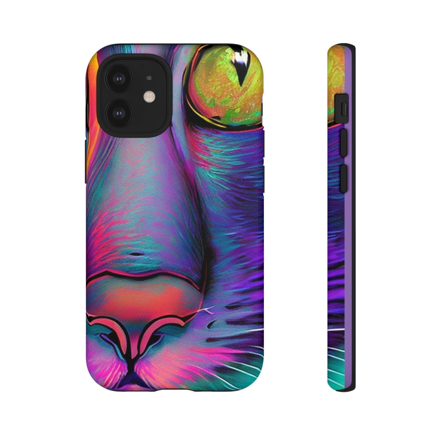 Phone Case-PHASE CAT | Tough-iPhone 12 Mini-Matte-PhoneCaseBoss-Phone-Best-Phone-Cases