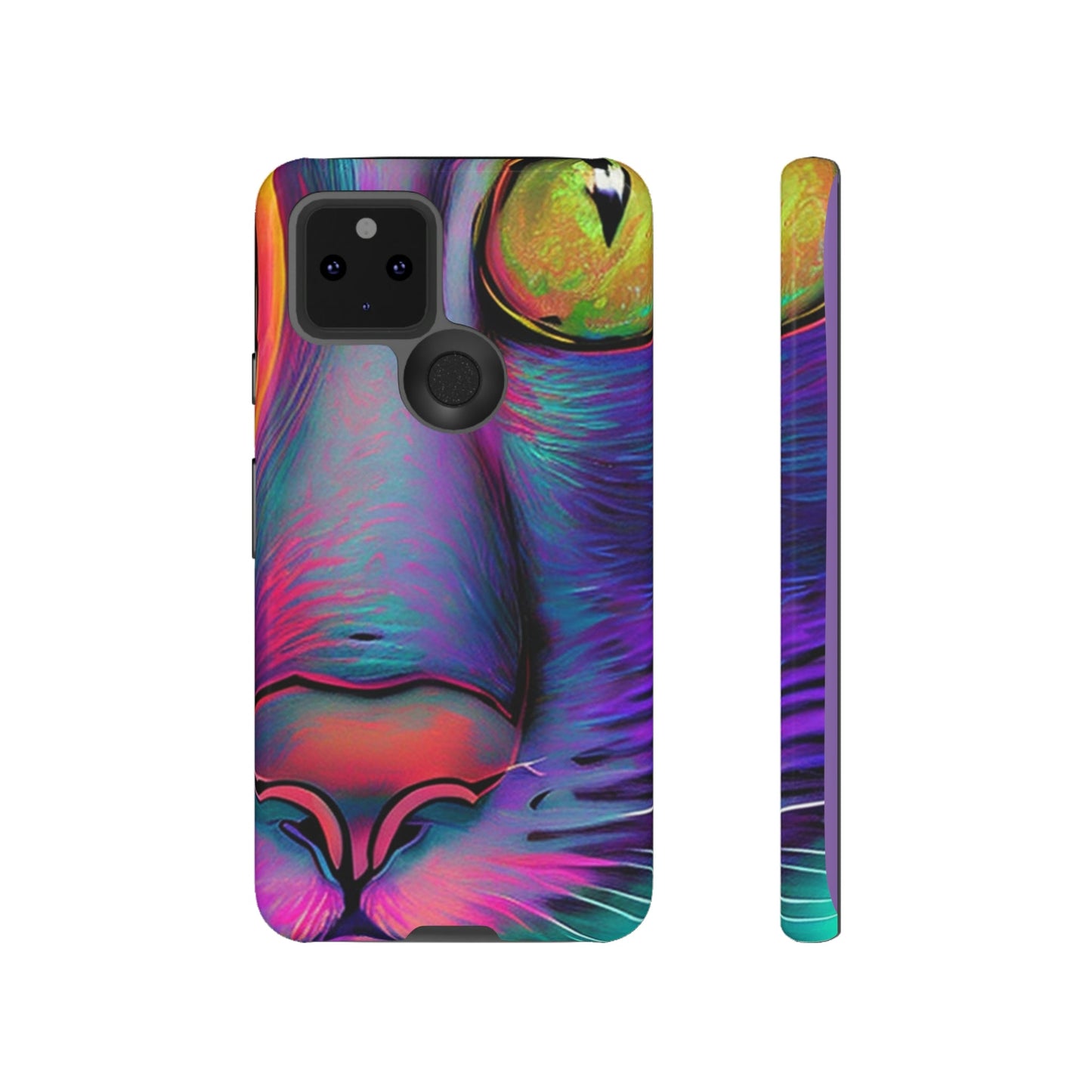 Phone Case-PHASE CAT | Tough-Google Pixel 5 5G-Glossy-PhoneCaseBoss-Phone-Best-Phone-Cases