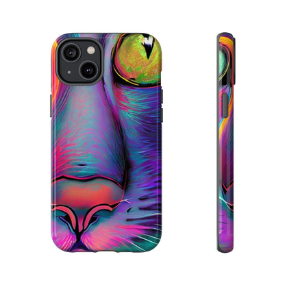 Phone Case-PHASE CAT | Tough-iPhone 14 Plus-Glossy-PhoneCaseBoss-Phone-Best-Phone-Cases